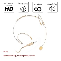 Sujeetec Microphone Headset Discreet Headworn