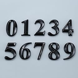 3D Self-Adhesive House Numbers for Outside, Door