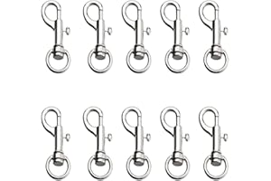 10 PCS Trigger Clips Clasp, 360° Rotating Dog Leash Clip, Swivel Snap Hook, Suitable for Dog Clips,Man Key Ring, Hiking, Camp