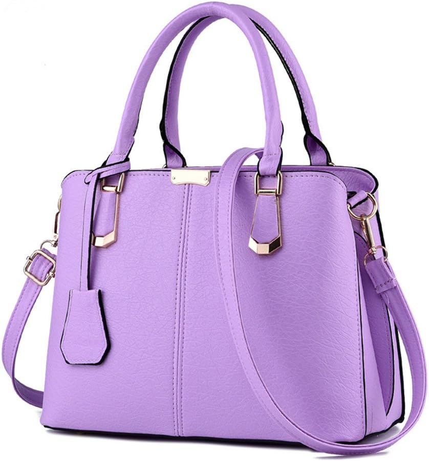 XIN BARLEY Women's PU Leather Fashion Handbag Crossbody Bag Top-Handle Shoulder Bags