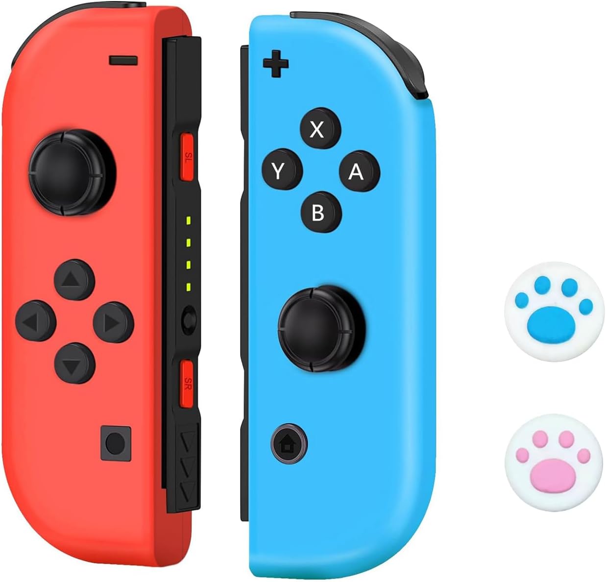 Wireless Switch Controller for Switch/OLED/Lite - Left & Right Joypad Replacement (Red&Blue).