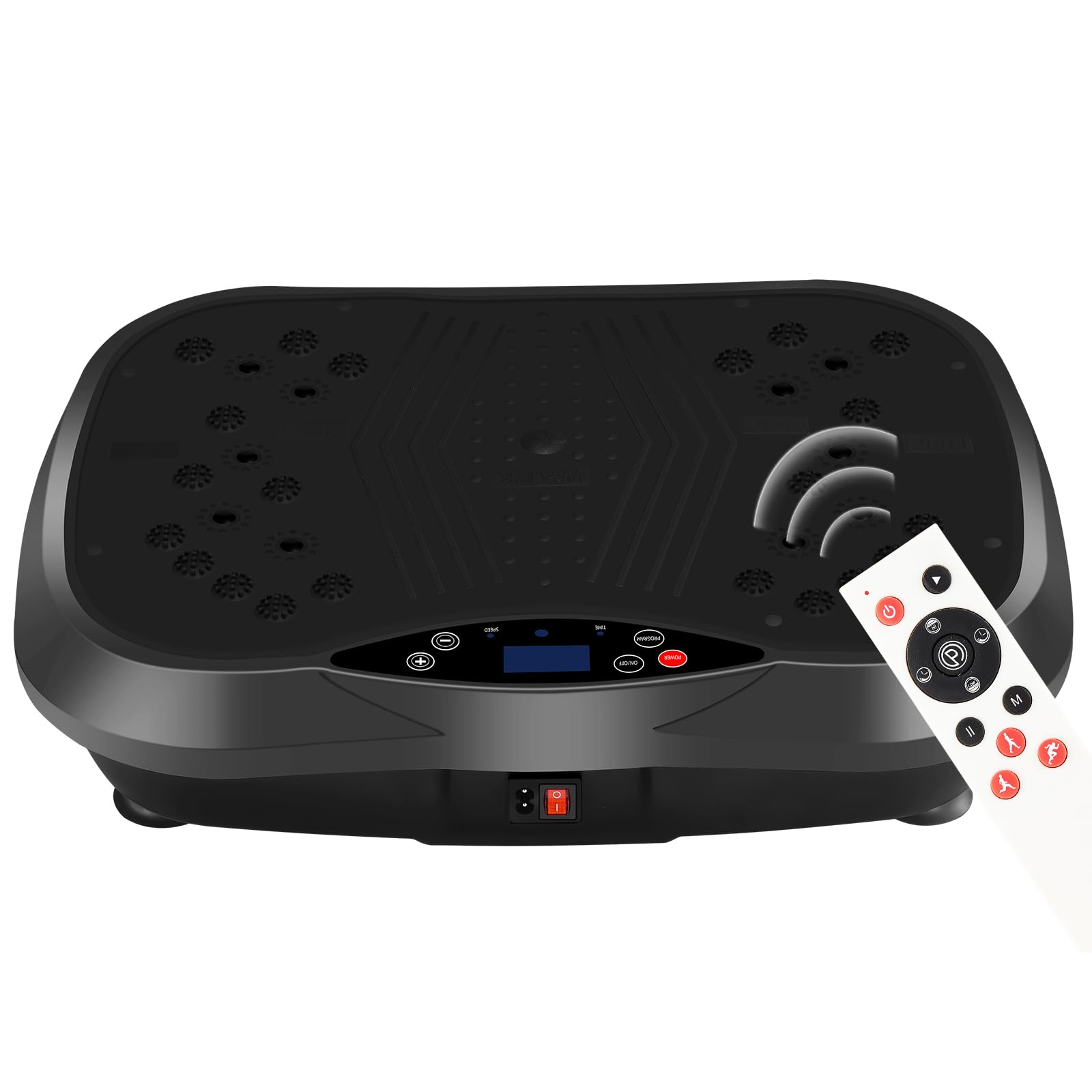 Photo 1 of YOKELE Vibration Plate Exercise Machine - Whole Body Fitness Vibration Platform - Home Training Equipment for Recovery & Wellness & Weight Loss + Resistance Bands + Remote (Black)
