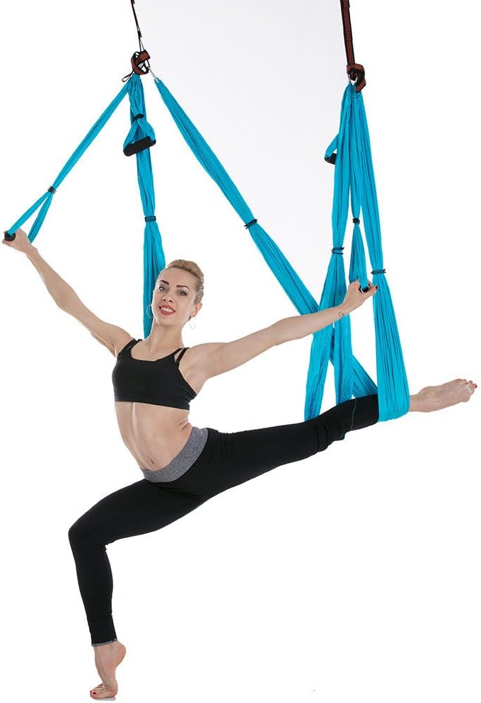 Wiiguda@ Yoga Hammock Swing Trapeze Multi-functional Anti-Gravity Flying Sling Inversion Yoga Tool Gifts for Women