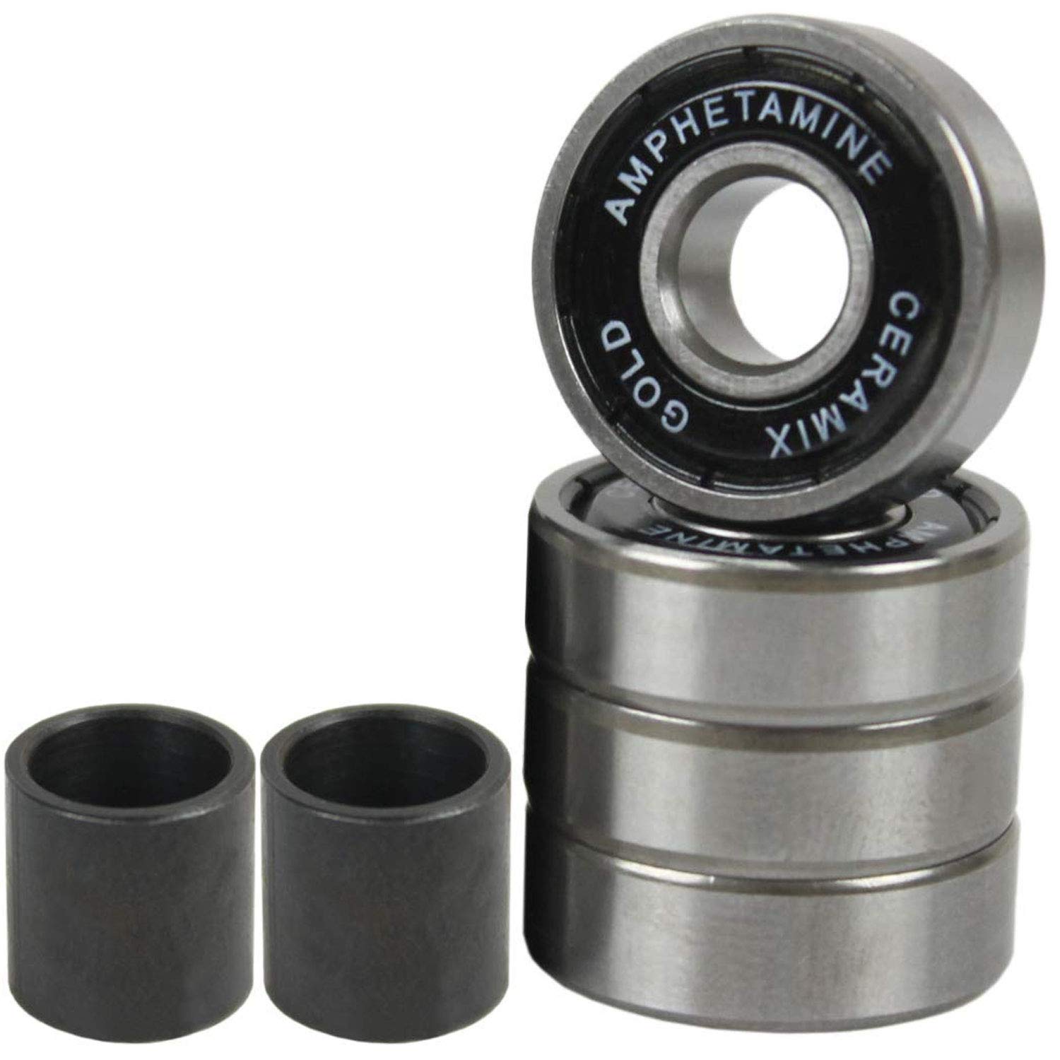 Amphetamine Bearings Gold Ceramic 4Pack for Scooter, Skateboard