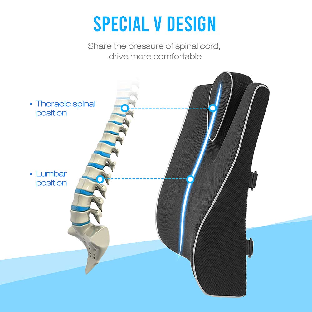 Cuscino Ortopedico Per Sedia A Forma Di U - Memory Foam Per Sciatica E Dolore Coccige - Foto 12