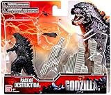Godzilla Movie Pack of Destruction with Godzilla, Destructible Building, and Aircraft