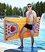 Kenley Beer Pong Pool Float - Inflatable Floating Table with Cooler and Holes - Swimming Pool Party Drinking Games for Adults - Giant Lounge Bar Raft Set