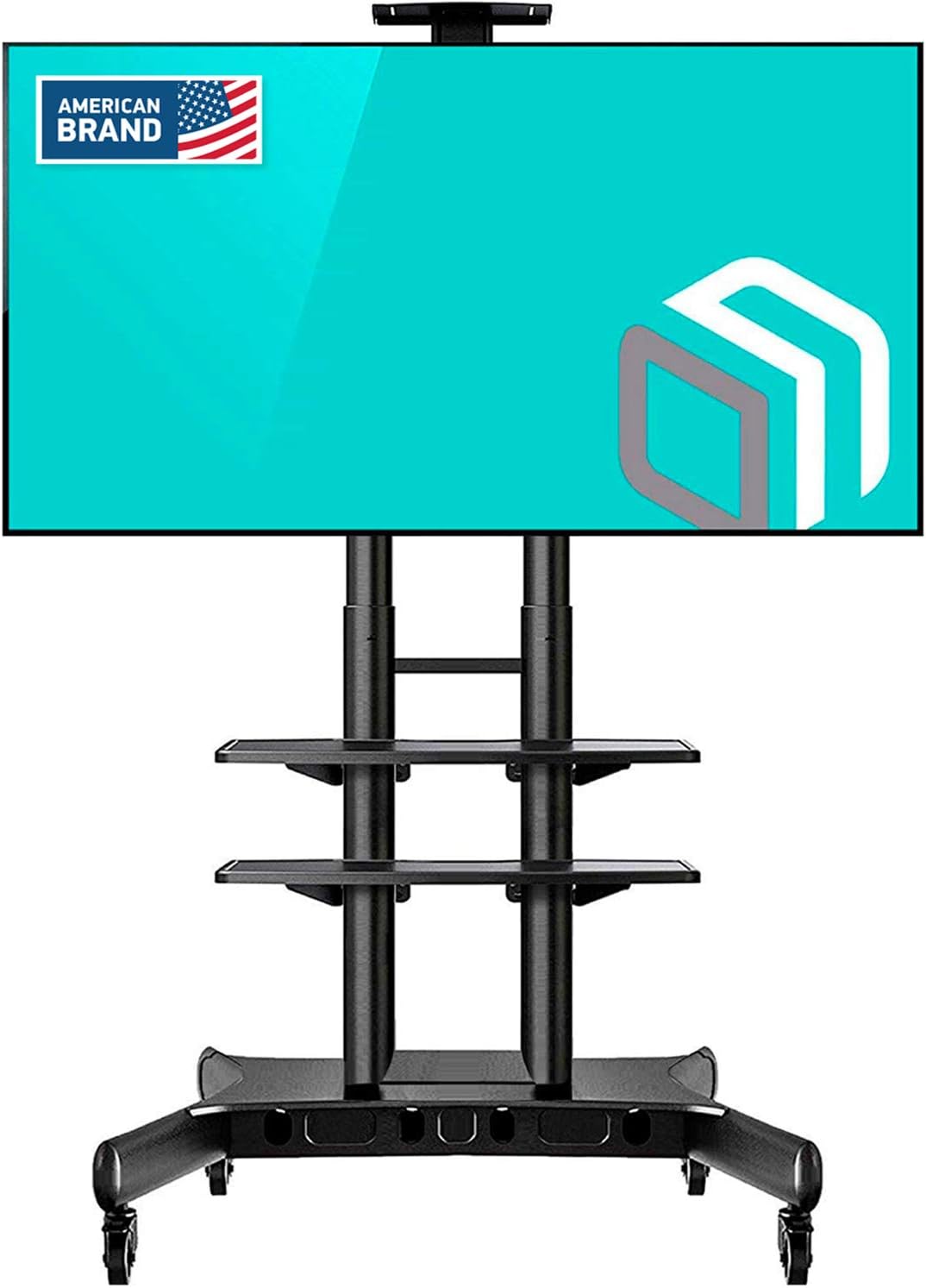 ONKRON Mobile TV Stand with Wheels Rolling TV Cart for 55 to 80 Inch LCD LED Flat Panel TVs (TS1881): Electronics
