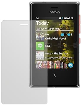 dipos I 2X Schutzfolie matt passend für Nokia Asha 503 Folie Displayschutzfolie