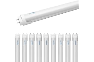 LUMINOSUM T8 LED Tube Light 4FT 20W, 40W Equivalent, 2000LM 4000K Nature White, T8 T10 T12 Fluorescent Replacement, Dual-end 
