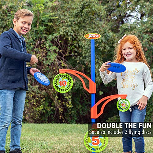 Sport Squad Bullseye Bash Magnetic Target Practice Game - Perfect Nerf Target for Shooting Practice - Includes Bow and Arrow for Kids and Flying Discs - Archery Toy Set for Boys and Girls - Thumbnail 4