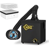 KQZ B1 Solder Fume Extractor 168m&sup3;/h Smoke Absorber with H13 HEPA | 99.99% Filtration 5 Pre-Filter Smoke Extractor with 360&deg; Adjustable Tube Desktop Portable for Welding 3D Printing Nail Salon
