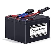 CyberPower RB1270X2B UPS Replacement Battery Cartridge, Maintenance-Free, User Installable, 12/7Ah