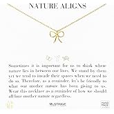 Minimal Ribbon Pendant Necklace for Women, MUSTHAVE 18K Gold Plated Jewelry, Feminine Bow Jewelry, Dainty Gift for Nature Lovers, Gift for her, 16+2 inch Extender, Message Card, Birthday, BFF, Unisex (Yellow Gold)