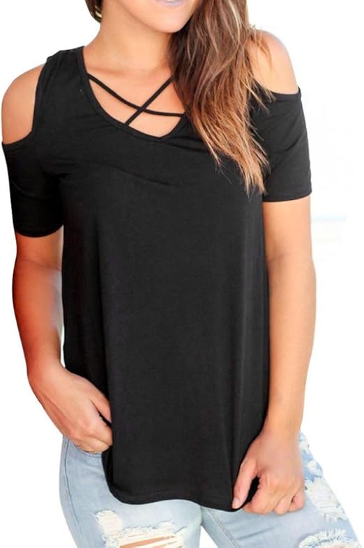 deep v neck t shirts plus size