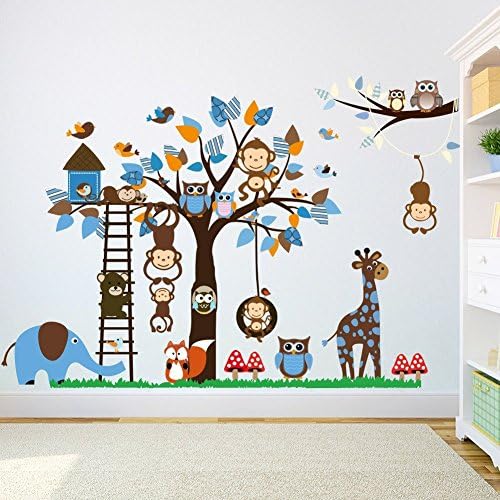 Home Decor Vinyl Wall Sticker Monkey Removable Room Decor WalL Decals for Kids Bedroom Nursery