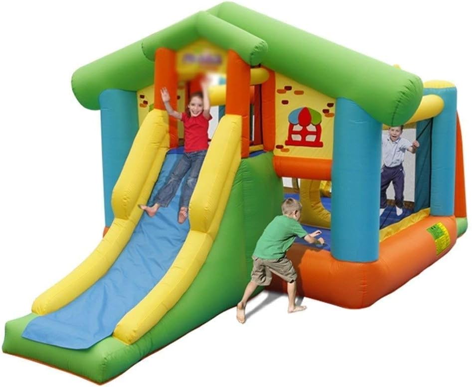 HIZLJJ Little Slide Castle Bounce House Best for Kids Age 1~6, Perfectly Sized for Indoor or Outdoor Use