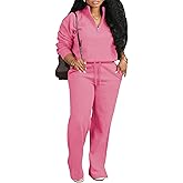 Adogirl Womens 2 Piece Outfits Lounge Sets Fall Half Zip Sweatshirt and Jogger Pants With Pockets Matching Set Tracksuit
