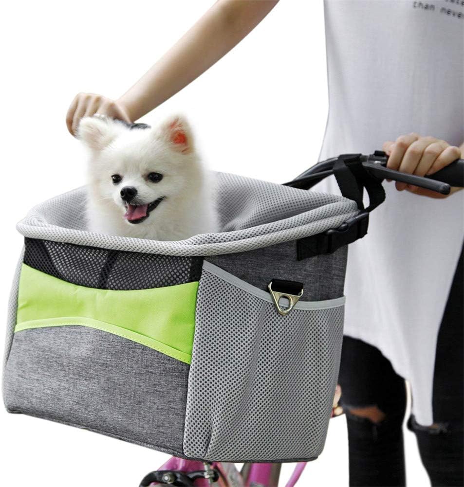 Bicycle Pet Carrier, Dog Bike Front Carrier with Small