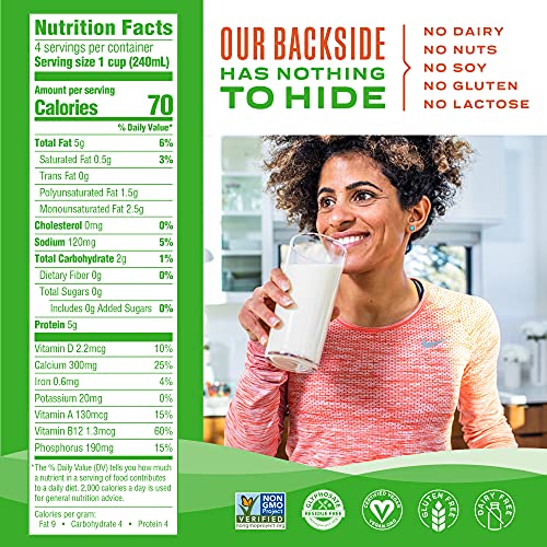 Good Karma Unsweetened Oat Milk Plus Protein and Omega3, 32 Ounce