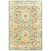 SAFAVIEH Heritage Collection Accent Rug - 2' x 3', Light Blue & Ivory, Handmade Traditional Oriental Wool, Ideal for High Traffic Areas in Entryway, Living Room, Bedroom (HG734A)