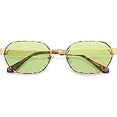 SOJOS Trendy Polarized Hexagon Sunglasses for Women Men, UV400 Retro Rectangle Shades SJ1238