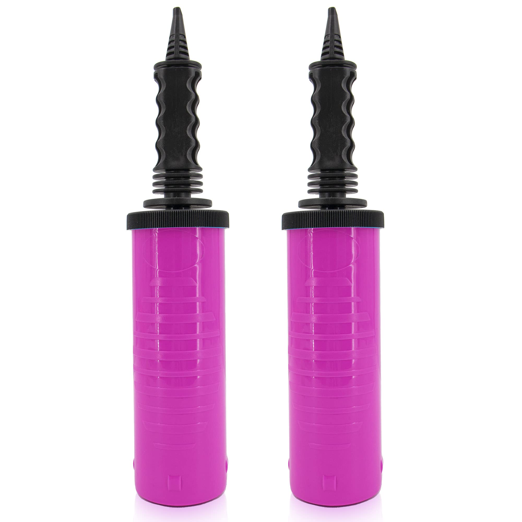 Time to Sparkle 2PCS Hand Air Pump for Balloons - 5.3 * 29.5cm Portable Manual Balloon Pump Mini Hand Pump for Inflatables Pool Floats Party Garlands Exercise and Yoga Balls Pink