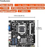Lodokdre B75E 8 Card Mining Motherboard CPU Fan 8GB DDR3 RAM 128GB SSD USB 3.0 view 3