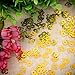 WILLBOND Gold 50th Confetti, 50th Number Birthday Confetti, Wedding Birthday Anniversary Party Table Decorations, 2 Bags (1400 Pieces)