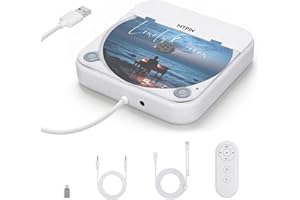 Portable Car CD Player with USB/AUX Port, External CD Player Compatible with Car Radio Stereo, Laptop, TV, omputer, Universal