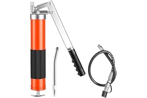 VEVOR Grease Gun, 10000 PSI High Pressure, Heavy Duty Pistol Grip Grease Gun Kit with 14 oz Capacity, Includes 18-Inch Flex H