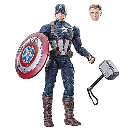 Amazoncom Marvel Legends Worthy Captain America Power And