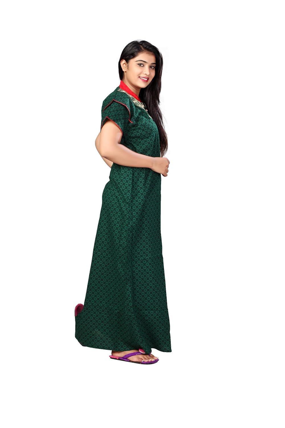 bailey women's cotton nighty, nightdress (free size)