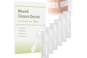 Wound Closure Strip Pack of 6 Wound Closure Kit Emergency Wound Closure Adhesive Bandages Butterfly Bandage for Cuts and Inju