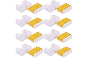 DECHOUS 8-pcs Light Brown Rosin for Violin Erhu Cello Viola Bow Low Dust Stringed Instrument Accessories for Music Performanc