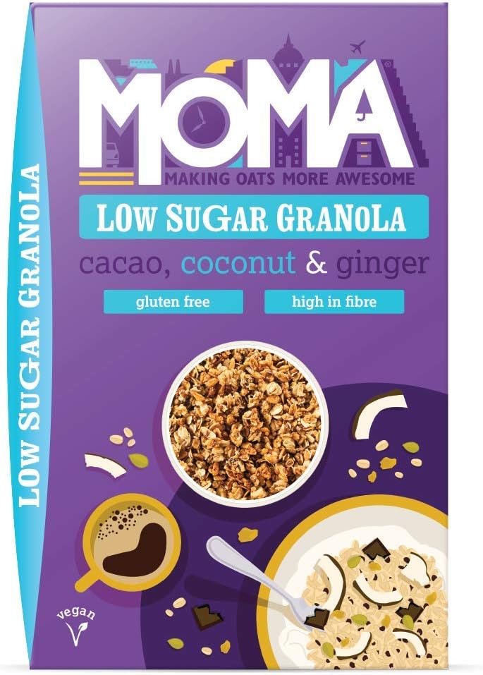 MOMA Low Sugar Granola, 5 x 425g (Cacao, Coconut & Ginger)