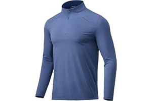 BANTREK Men Quarter Zip Pullovers Lightweight Long Sleeve Golf Shirts Dry Fit 1/4 Zip Athletic Shirt for Workout Running