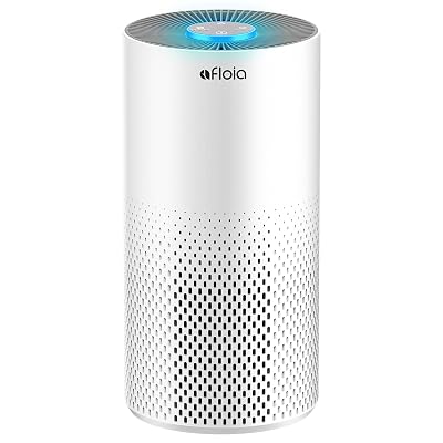Afloia Air Purifiers for Home Bedroom Large Room Up to 1076 Ft², 3-Stage Filter Cleaner Odor Eliminator, Remove Pets Dust Dander Hair Allergy Mold Pollen Smoke Smell, Quiet 22 dB, 7 Colors Night Light