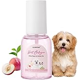 ulroyda Grooming Spray for Dogs and Cats, Pet Perfume, Long-Lasting White Peach Oolong Fragrance, Deodorizing, Containing Natural Peach Extract, Suitable for Use Between Two Baths, 2.37 fl.oz.