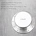 Mechanical Kitchen Timer Loud Alarm Sound with Magnet, 60 Minutes Countdown Timer, Home Cooking Baking Washing Manual Timer, Stainless Steel Body Mechanical Timer, Color - Silver (silver)