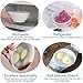 Silicone Bowl Covers Stretch Food Saver Wraps, SENHAI 8 Pack Reusable Expandable Food Lids - BPA Free, Dishwasher, Microwave, Oven and Freezer Safe - 4 Various Sizes