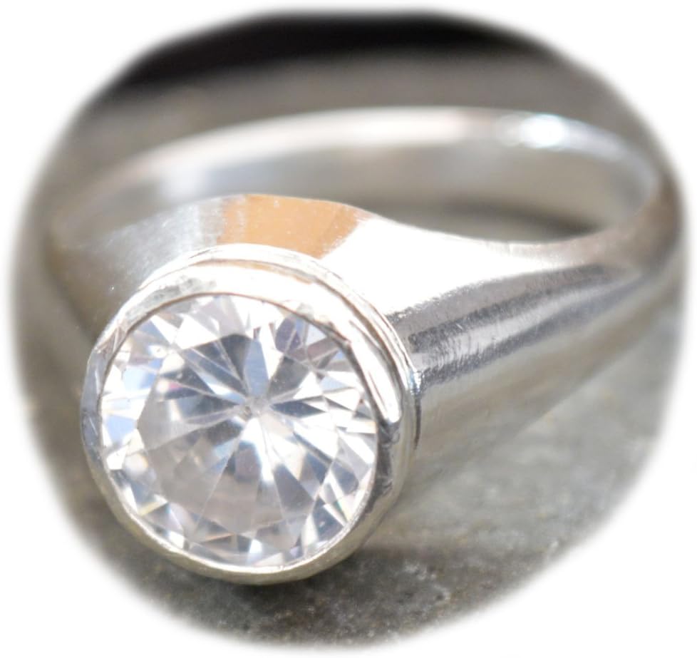 Choose Your Color Natural Gemstone Chakra Healing Ring Sterling Silver 5 Carat Handmade for Men Size H-Z