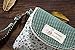 GLCON [set of 2] Calico Fabric Portable Purse Pouch Bag with Strap,Inner Pocket Zipper Enclosure and Durable Exterior,Universal Carrying case for Lipstick Coins ID Credit Card Headset USB Cable Keys