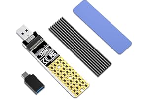 ANYOYO M.2 to USB Adapter, USB 3.1 Gen 2 (10 Gbps) to NVMe PCI-E M.2 SSD Adapter Support UASP for NVMe SSD Size 2230/2242/2260/2280