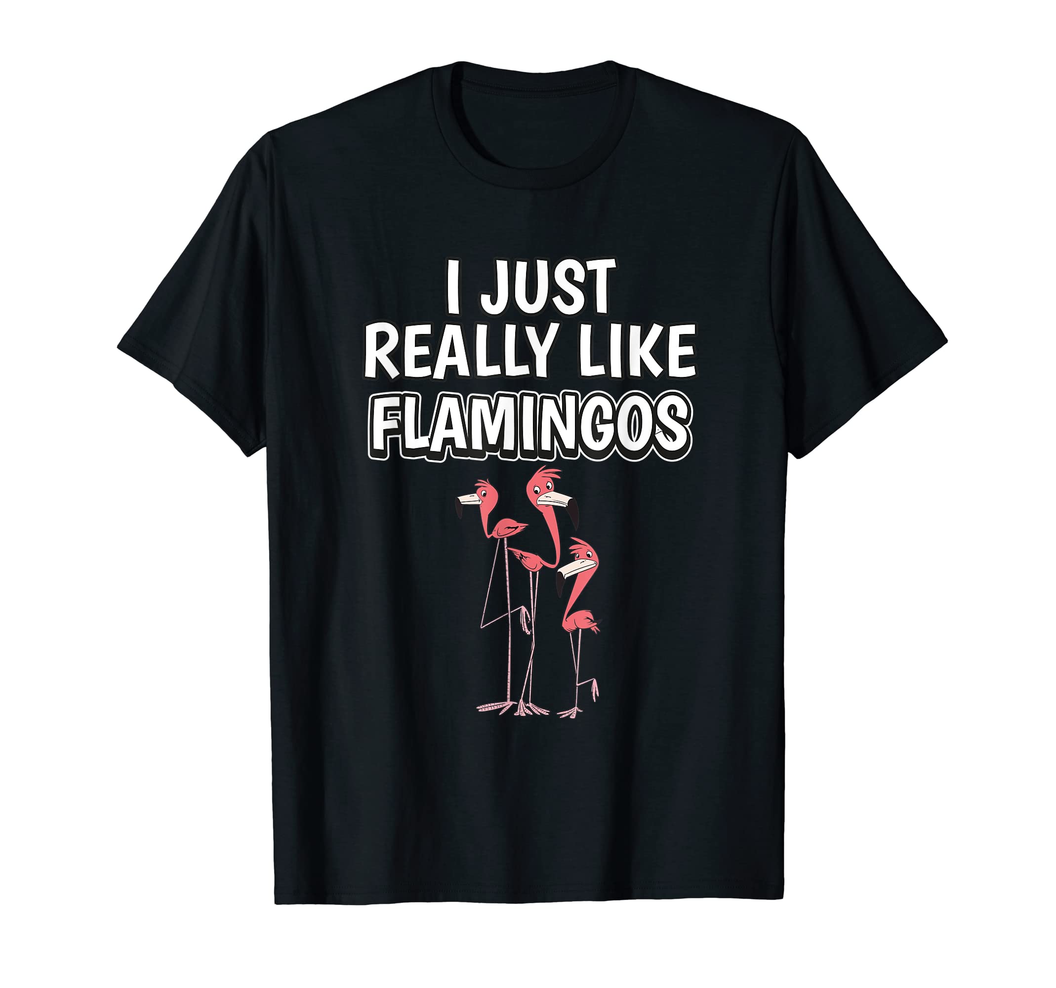 Flamingo Quote I Just Really Like Flamingos Clothes Flamingo T-Shirt
