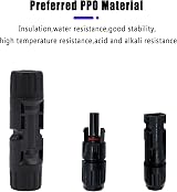 Kibon Solar Panel Connector 5 Pairs Female Male 30A 1000V IP67 Waterproof view 5