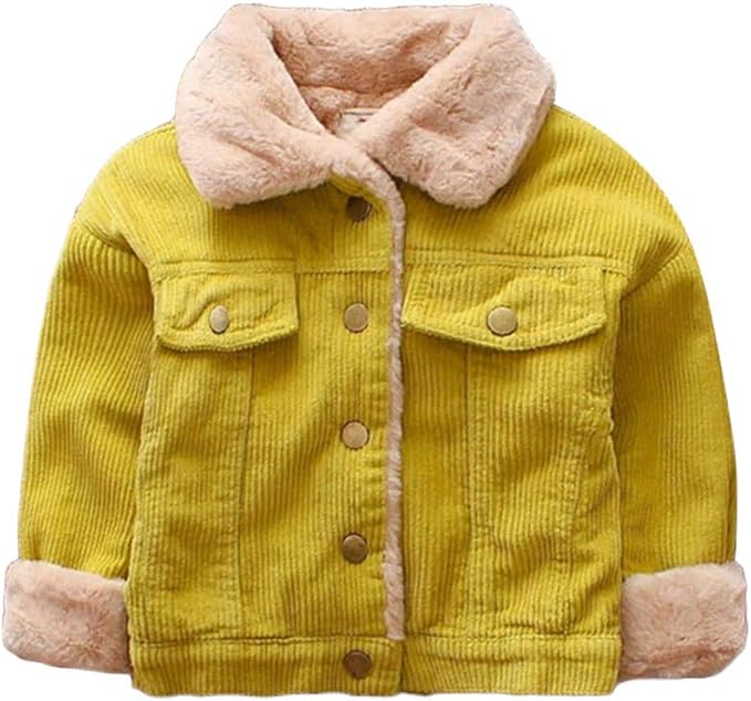 Homebaby Kids Baby Meisje Jongen Corduroy Jas Dikke Peuters Katoen Jas Winter Fleece Vest Warme Kleding Sweatshirt Casual Lange Mouwen Tops Bovenkleding Amazon Nl