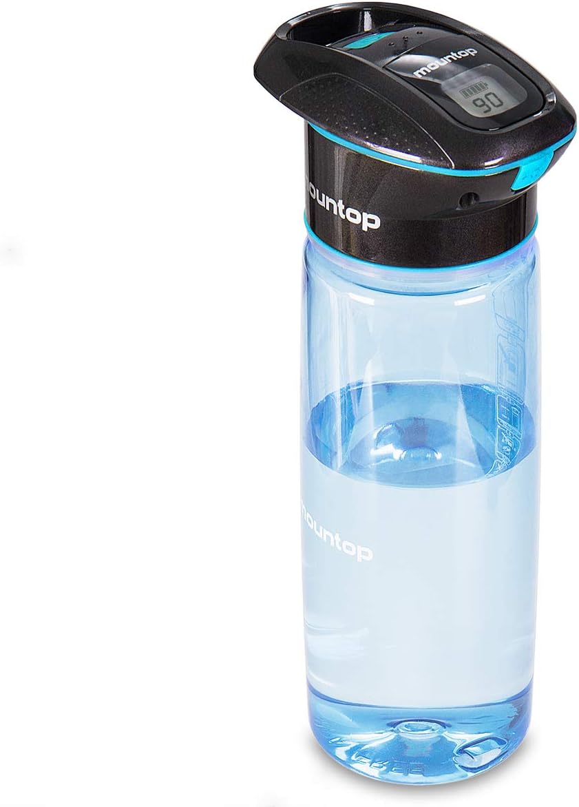 mountop Water Purifier Bottle - Tritan Wide Mouth BPA-Free Water Bottle for Traveling/Outdoor/Hiking, Blue, 750ml
