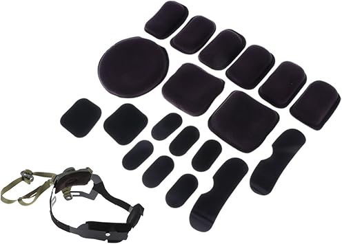 Amazon ヘルメット用具 クッションパッド 保持システム 保護具 ストラップ Fast Mich Achヘルメットに適し 交換 耐久性 アーミーグリーン 説明したように Flameer ヘルメット