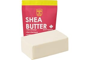 Shea Butter Organic (1kg /2.2lb Value Pack) Premium Quality Ivory Moisturizer| Sourced From Africa and Packed in Canada| Grea